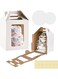 Pack Tall Cake Boxes, 2 Sizes 10x10x12 &amp; 12x12x14 Inch Cake Boxes for Tier Cakes Large Layer Tall Cake Carriers with 4 Windows for Party Wedding, Birthday, Party