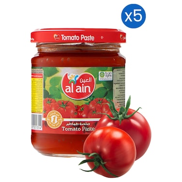 Al Ain Tomato Paste Jar, 200g Pack of 5