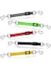 Saintrygo 5 Pcs Safety Dog Collar Clips Prong Dog Collar Backup Adjustable Reflective Nylon Dog Collar Connectors Metal Double Ended Backup Clasp for Dog Harness Pet (Dark Color)