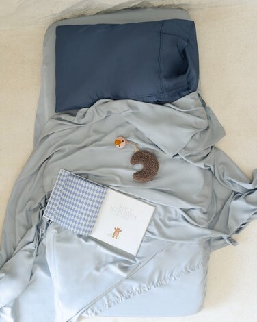Naked Labs Bamboo Pillowcases Set - Mini (for kids) - Midnight Dive (Palau Midnight)