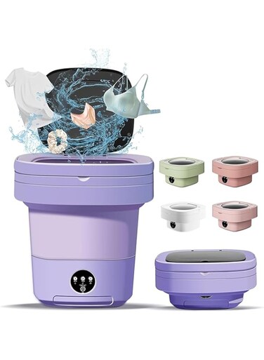 PrimePicks&trade; Portable Washing Machine,Mini Washer, Upgraded Large Capacity Foldable Washer.Deep Cleaning of Underwear, Baby Clothes and Other Small Clothes(Assorted Colors)