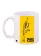 Pubg Gameplay Gun Printed Coffee Mug White/Yellow/Black