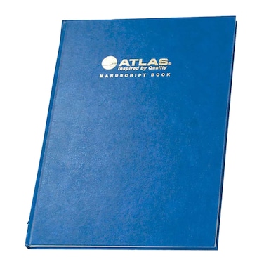 Atlas Manuscript Book Blue 4 Quire 70GSM