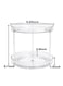 2-Layers Plastic Shelf - Space-Saving Lightweight Durable PP Plastic Multi-Tier Storage Rack Stand Shelf With Modern Design - for Organizing Home Office Kitchen and Bathroom Storage