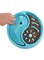 MDINC Pet Dog Slow Feeder Bowl Anti-Gulping Interactive Bloat for Large Medium Dogs (Blue)