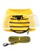Oasisgalore Mesh Vest Harness for Cat and Dog, Cute Bee Zipper Small Backpack for Outdoor