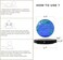 Magnetic Floating Globe 6 Inch,Gravity Floating Rotating Multi-Color Earth Globe with Clock Base Touch Switch for Home Office Desk Decoration