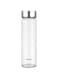 Borosil Neo Glass Water Bottle, Water Bottle for Fridge, Borosilicate Glass, Extreme Temperature Resistant, For Hot &amp; Cold Water, Milk, Lassi, Juice, Stainless Steel Lid, 550 ml, Stylish &amp; Transparent