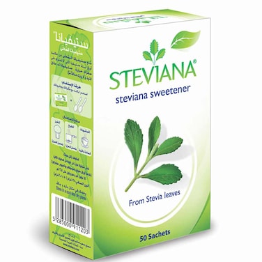 Steviana Sweetener from Stevia Leaves 50 Sachets, 125g