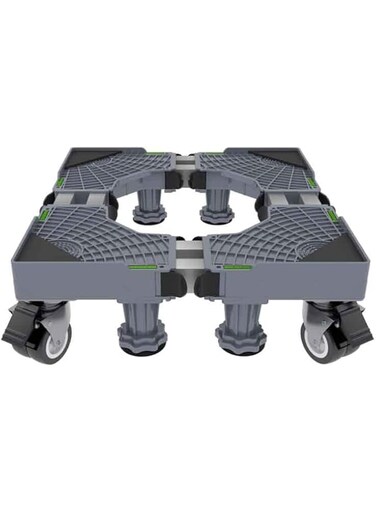 ANTOLE Fridge Mobile Base Stand Adjustable Washer Dryer Refrigerator Stand With 4 Dual-wheel And 8 Lifting Feet