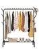 rack cloth stand Clothes Hanger Stand Clothes clothes hanger Dryer Rail with 8pcs Branch Hook Bottom Storage 110cm Length Large Space for Shoes Clothes Jacket Umbrella Hats Scarf Handbags