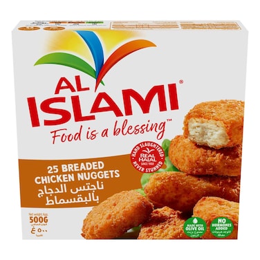 Al Islami Breaded Chicken Nuggets, 500g