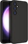 Case for Samsung Galaxy A35, Liquid Gel Rubber Bumper Case with Soft Microfiber Lining Cushion Slim Shockproof Protective with Camera Protection Cover for Samsung Galaxy A35 2024 (Black)