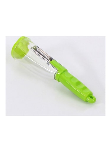 and Vegetable Peeler with Container Green/Transparent