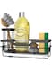Kameety Kitchen Sink Caddy Sponge Holder, 304 Stainless Steel Holder For Sink, Kitchen Organizer Soap Brush Dispenser, Sponge Holder For Kitchen Sink Holder, Countertop With Removable Drain Tray