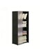 minimalist portable wardrobe and clothes organizer features a dust cover and five compartments, making it suitable for bedrooms and living rooms. It's a single-row, five-tier black wardrobe.