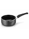 Non Stick Milk Pan 16 cm (1.5 Ltr) &acirc;&euro;&ldquo; Saucepan with Pouring Spout, PFOA &amp; PFAS Free, Dishwasher Safe, Heat Resistant Bakelite Handle, Gas, Electric &amp; Ceramic Compatible, Grey