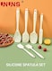 Silicone Spatula Set,6-Piece Heat Resistant Nonstick Spatulas Set,Food Grade Silicone Spatulas For Baking Cooking Mixing Kitchen Utensils Set