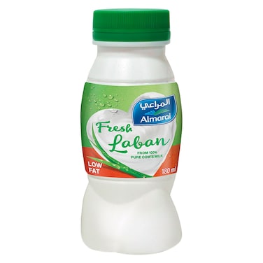 Almarai Low Fat Fresh Laban with Vitamins, 180ml