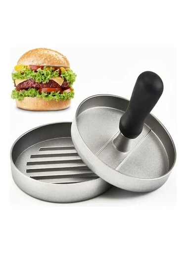 Meat Press Mold Silver/Black