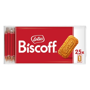Lotus Biscoff Biscuits Individual Pack 25 Biscuits, 156g
