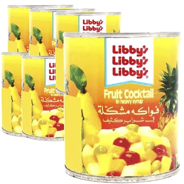 ليبيز كوكتيل فواكه في شراب كثيف، 220 غرام حزمة من 6