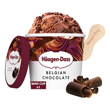 Haagen-Dazs Belgian Chocolate Flavoured Ice Cream Mini Cup, 100ml
