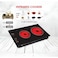 Dual Burner Infrared Cooker - 3000W High-Power Portable Electric Stove with Ceramic Glass


