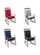 cooden Rocking Chair Cushion, Soft 2Pcs Anti Ultraviolet Rocker Cushion for Home (Red wine)