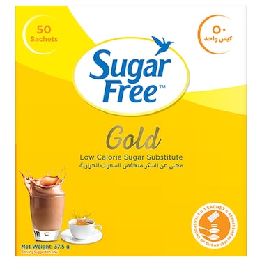 Sugar Free Gold Low-Calorie Sweetener 50 Sachets