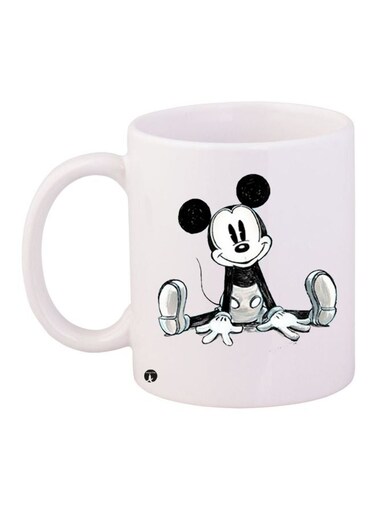 Mickey Mouse Printed Coffee Mug White/Black/Grey
