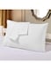 Linen Klub Standard Pillowcase 2-Piece Set - Luxurious 100% Cotton 250TC Sateen with Elegant 1 cm Stripe Design, Size: 50 x 75 cm, Crisp White for a Touch of Sophistication in Your Bedroom