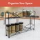 Spectrum Diversified Countertop Rack Cabinet Pantry Organization &amp; Storage, 2-Tier Spice Organizer With Optional Wall Mount, Black