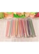 Jumbo Drinking Straws Individually Wrapped,100 Pack 7.5 Inch Long Assorted Color Disposable