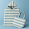 Kids Ocean Breeze Cover-Ups Blue Grey + Beach Bag