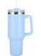 Star 40oz Stainless Steel Tumbler with Handle and Straw, Vacuum Insulated Travel Water Bottle Mug, Leak-Proof Sports Jug for Hot and Cold Drinks - Sky Blue