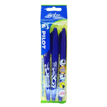 Pilot Frixion Erasable Rollerball Pen 3 PCS