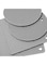 4basix Silicone Trivet Mats, 4Pcs Easy to Wash &amp; Dry Multi- Purposed Drying Hot Pads for Kitchen Heat Resistant, Non-Silp Durable Honeycomb Design Potholders for Hot Dishes, Grey