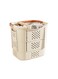 Bathroom Clothes Storage Basket Dirty Clothes Basket with 1 Underwear Blue 38*29.5*38.5CM