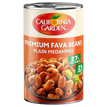 California Garden Premium Plain Medammes Fava Beans, 450g