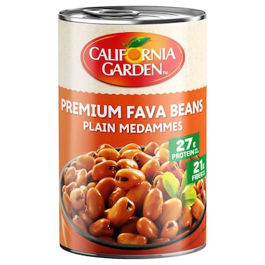 California Garden Premium Plain Medammes Fava Beans, 450g