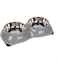Pawsitiv "4 Paw" Dinner Set Bowls - Medium - Grey350ml+ 350ml
