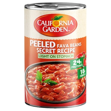 California Garden Peeled Beans In A Secret Recipe Fava Beans, 450g