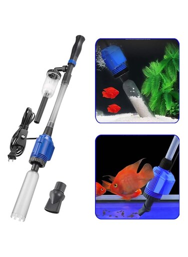 TAME Fish Tank Cleaner, Aquarium Gravel Cleaner Electric Fish Tanks Gravel Vacuum Cleaner Set for Remove Dirt, Change Water, Wash Sand, Water Shower, Water Circulation, Aquarium Cleaning Tools