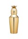 Bar Craft BCCSPAPL Pineapple Cocktail Shaker with Recipe, Stainless Steel, 325 ml, Brass-Effect
