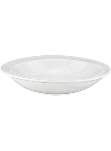 Shallow Tiffany Soup Plate, White, 23 cm, Jx113-A002-02