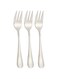 Vague Plano Stainless Steel Cake Fork 3-Piece