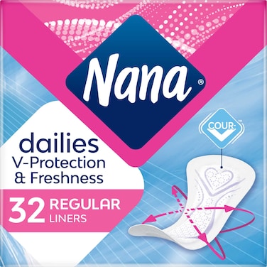 Nana Dailies Fresh Regular Panty Liners 32 Liners