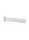 Isolde Arm Towel Bars, Wall Mount Bath Towel Rack With 3 Arms, Towel Hanger, Swing Out Towel Holder Organizer, Space Saving Towel Rail- Awr-293 White 48x15x58cm