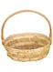 YAHOME Handmade Wicker Woven Basket With Handle- Wicker Basket- Storage Baskets for Fruits for Organizing Closet, Bedroom, Bathroom, Living Room, Entryway, Office (Medium)